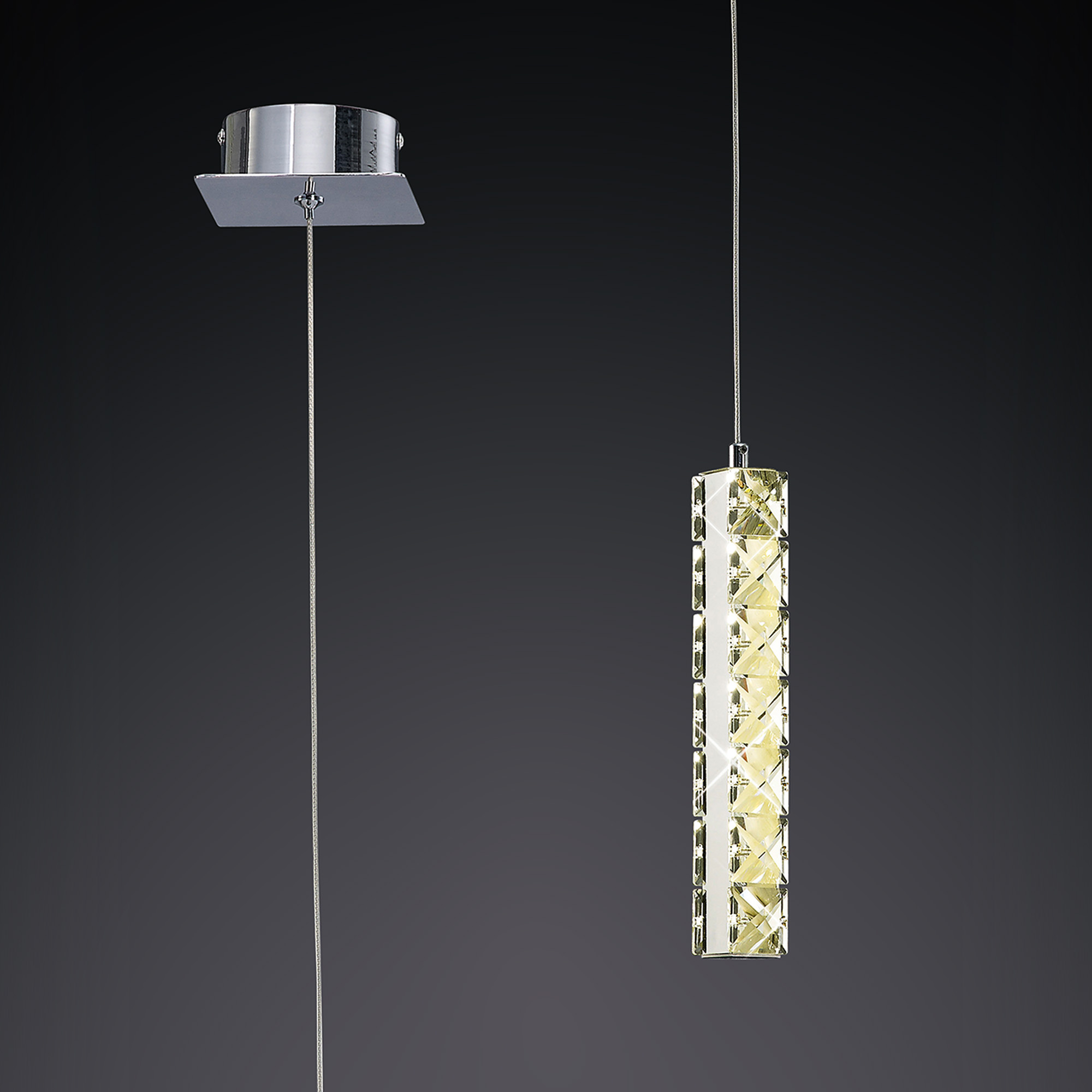 Galaxy Crystal Ceiling Lights Diyas Single Crystal Pendants